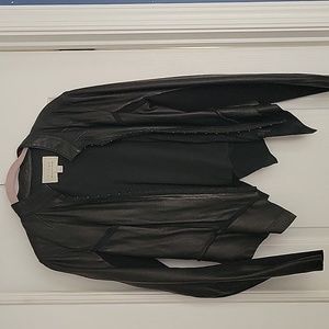 Hinge One Sz stretch leather shell jacket